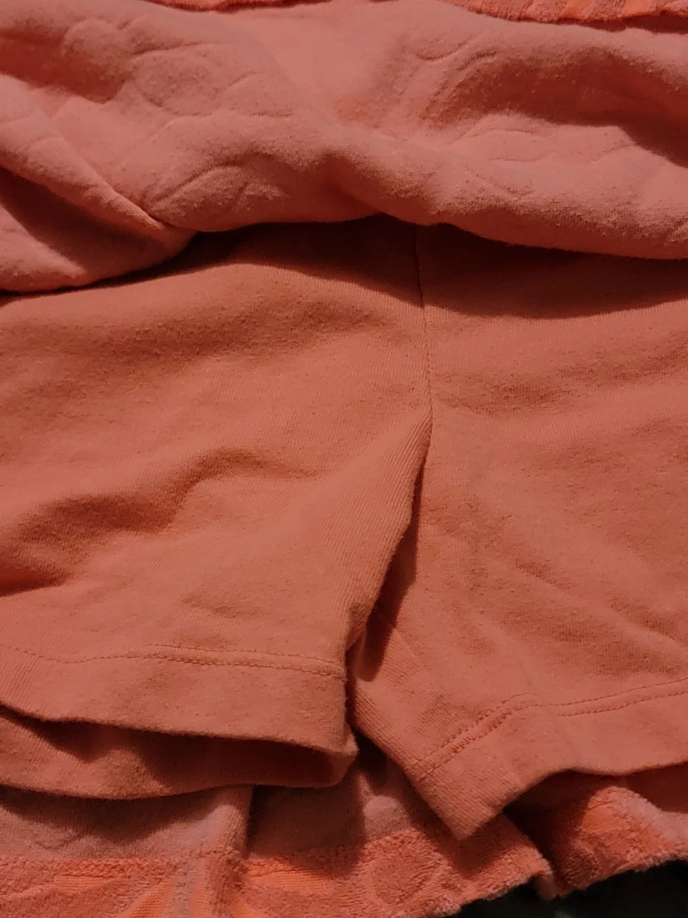 Old Navy Coral Pink Floral Terry Drawstring Skort